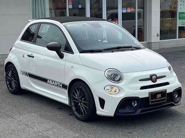 アバルト595 ワンオーナー 5MT 左ハンドル 電動オープン 前後ドラレコ アップルカープレイ Bluetooth ETC 17インチAW オートライト beatsサウンドシステム USBポート(2枚目)