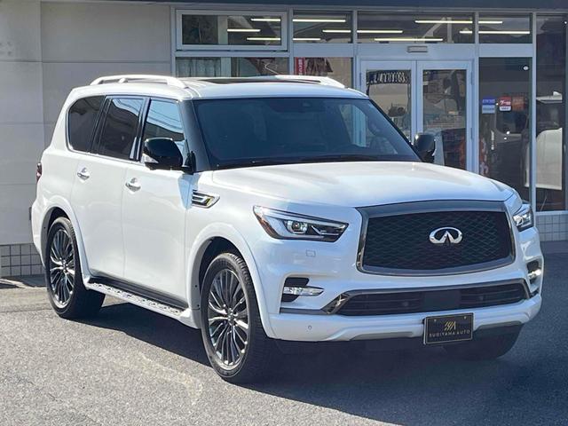QX80 プロアクティブ 4WD 左ハンドル 純正22インチAW サンルーフ LEDヘッドライト ディスプレイオーディオ カープレイ パワーシート 全方位カメラ ステアリングヒーター パワーバックドア BOSEサウンド ETC(12枚目)