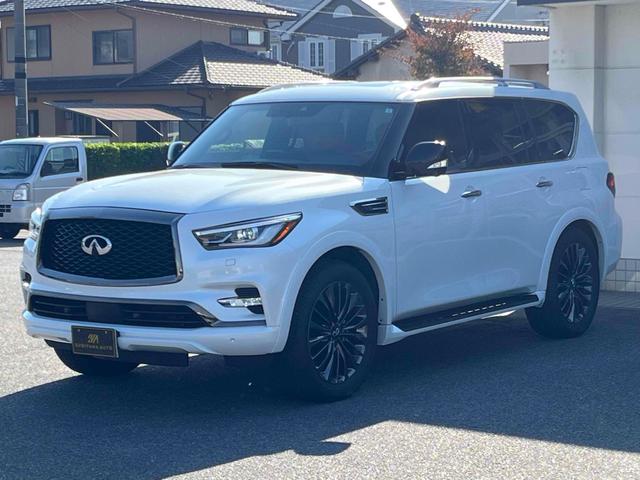 QX80 プロアクティブ 4WD 左ハンドル 純正22インチAW サンルーフ LEDヘッドライト ディスプレイオーディオ カープレイ パワーシート 全方位カメラ ステアリングヒーター パワーバックドア BOSEサウンド ETC(13枚目)