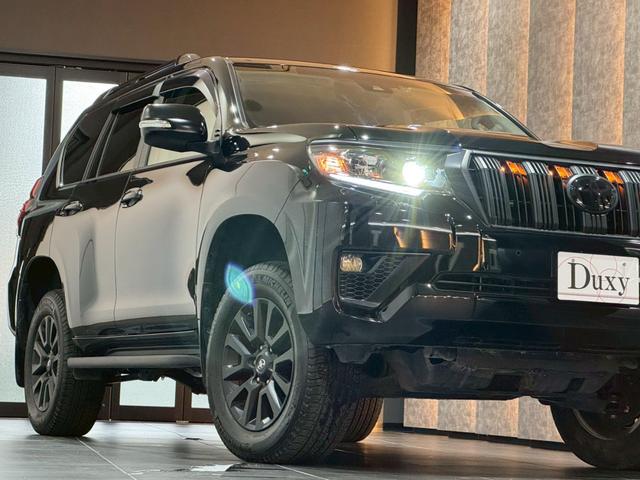 ランドクルーザープラド TX Lパッケージ マットブラックエディション グリルLED アルパインフローティングナビ バックカメラ ETC サンルーフ ルーフレール 寒冷地仕様 アルパインツィーターキット アルパインデジタルミラー イグラ2 リフトアップ リアフィルム(11枚目)