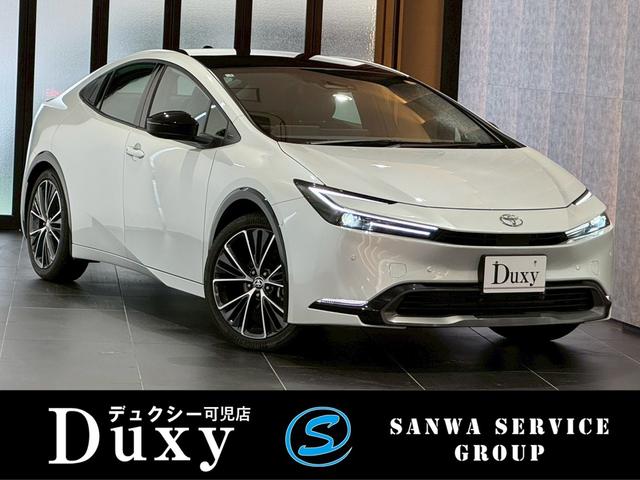 プリウス Z パノラマルーフ デジタルインナーミラー ドライブレコーダー前後 ワイヤレス充電 パノラミックビューモニター ブラインドスポットモニター アドバンストパーク ナビ フルTV ETC2.0 純正19AW(2枚目)