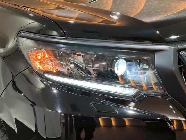 ランドクルーザープラド TX Lパッケージ マットブラックエディション グリルLED アルパインフローティングナビ バックカメラ ETC サンルーフ ルーフレール 寒冷地仕様 アルパインツィーターキット アルパインデジタルミラー イグラ2 リフトアップ リアフィルム(17枚目)