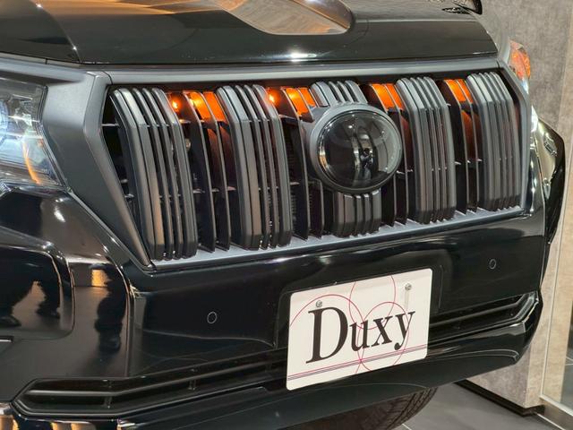 ランドクルーザープラド TX Lパッケージ マットブラックエディション グリルLED アルパインフローティングナビ バックカメラ ETC サンルーフ ルーフレール 寒冷地仕様 アルパインツィーターキット アルパインデジタルミラー イグラ2 リフトアップ リアフィルム(19枚目)