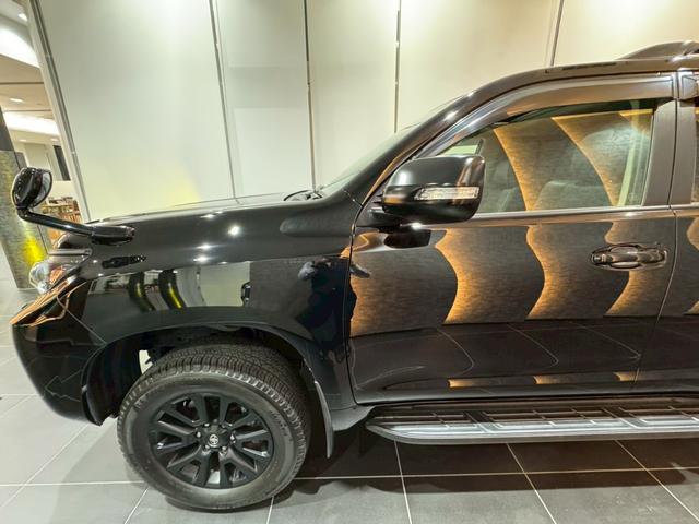 ランドクルーザープラド TX Lパッケージ マットブラックエディション グリルLED アルパインフローティングナビ バックカメラ ETC サンルーフ ルーフレール 寒冷地仕様 アルパインツィーターキット アルパインデジタルミラー イグラ2 リフトアップ リアフィルム(26枚目)