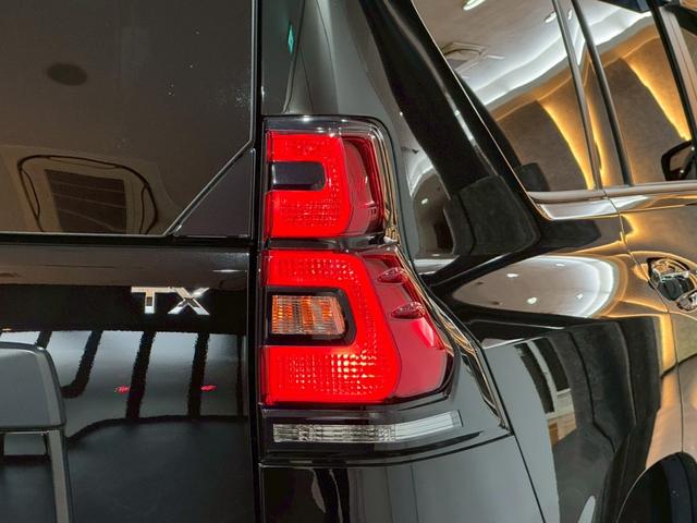 ランドクルーザープラド TX Lパッケージ マットブラックエディション グリルLED アルパインフローティングナビ バックカメラ ETC サンルーフ ルーフレール 寒冷地仕様 アルパインツィーターキット アルパインデジタルミラー イグラ2 リフトアップ リアフィルム(33枚目)