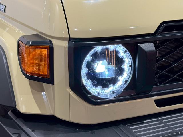 ランドクルーザー７０ ＡＸ　アルパインディスプレイオーディオ　ＨＤＭＩ端子　純正ＥＴＣ　純正バイザー　ＬＥＤヘッドライト　ウッドコンビステアリング　クルーズコントロール　バックカメラ　ヘッドライトレベライザー　アルミホイール（12枚目）