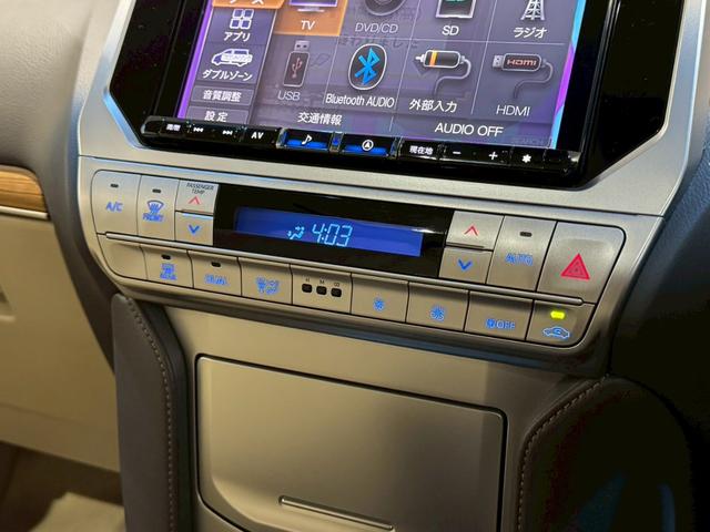 ランドクルーザープラド 　アルパイン９インチナビ　３６０°ドライブレコーダー　サンルーフ　バックカメラ　リアフィルム　ルーフレール　シートヒーター　シートクーラー　純正バイザー　レーダークルーズコントロール　純正ホイール（48枚目）