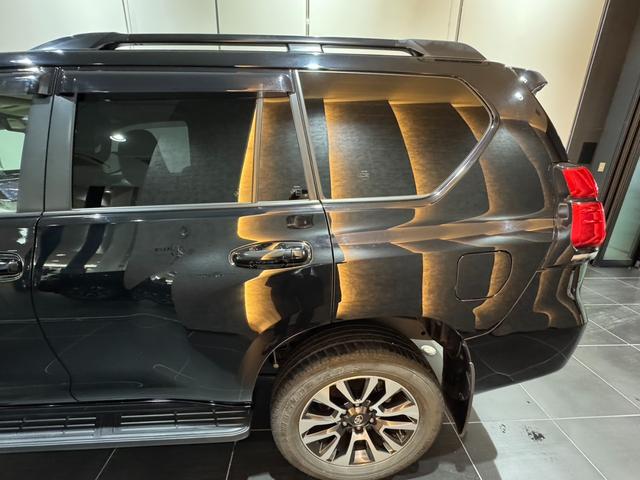 ランドクルーザープラド 　アルパイン９インチナビ　３６０°ドライブレコーダー　サンルーフ　バックカメラ　リアフィルム　ルーフレール　シートヒーター　シートクーラー　純正バイザー　レーダークルーズコントロール　純正ホイール（74枚目）