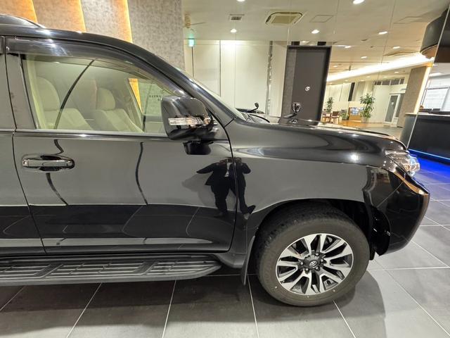 ランドクルーザープラド 　アルパイン９インチナビ　３６０°ドライブレコーダー　サンルーフ　バックカメラ　リアフィルム　ルーフレール　シートヒーター　シートクーラー　純正バイザー　レーダークルーズコントロール　純正ホイール（75枚目）