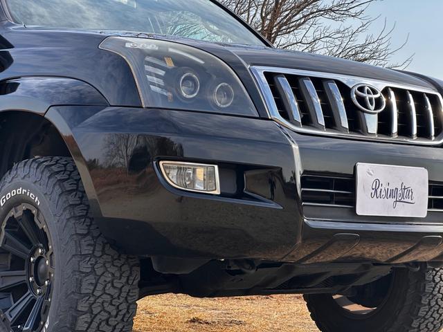 ランドクルーザープラド TX ボディーコーティング済み リフトアップ Bluetooth 社外17インチAW 社外テール 社外HIDヘッドライト 地デジフルセグTV ドライブレコーダー 禁煙車 ETC グッドリッチタイヤ(19枚目)