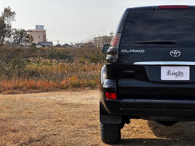 ランドクルーザープラド TX ボディーコーティング済み リフトアップ Bluetooth 社外17インチAW 社外テール 社外HIDヘッドライト 地デジフルセグTV ドライブレコーダー 禁煙車 ETC グッドリッチタイヤ(24枚目)