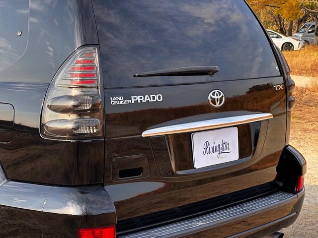 ランドクルーザープラド TX ボディーコーティング済み リフトアップ Bluetooth 社外17インチAW 社外テール 社外HIDヘッドライト 地デジフルセグTV ドライブレコーダー 禁煙車 ETC グッドリッチタイヤ(26枚目)