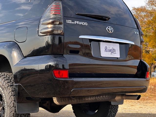 ランドクルーザープラド TX ボディーコーティング済み リフトアップ Bluetooth 社外17インチAW 社外テール 社外HIDヘッドライト 地デジフルセグTV ドライブレコーダー 禁煙車 ETC グッドリッチタイヤ(27枚目)