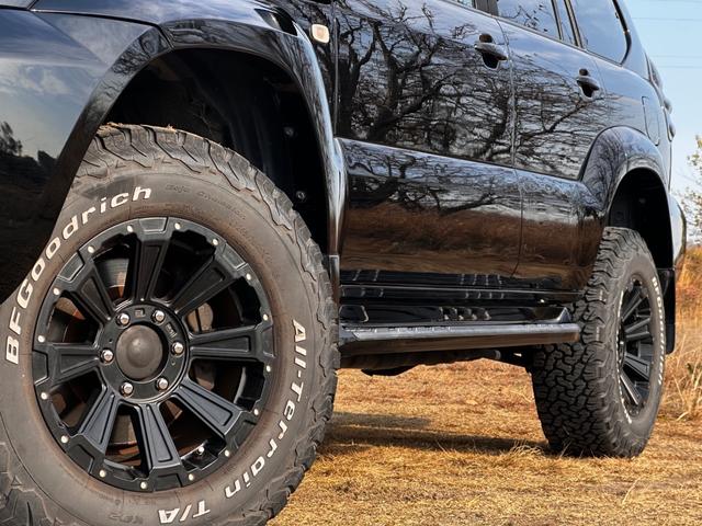 ランドクルーザープラド TX ボディーコーティング済み リフトアップ Bluetooth 社外17インチAW 社外テール 社外HIDヘッドライト 地デジフルセグTV ドライブレコーダー 禁煙車 ETC グッドリッチタイヤ(36枚目)