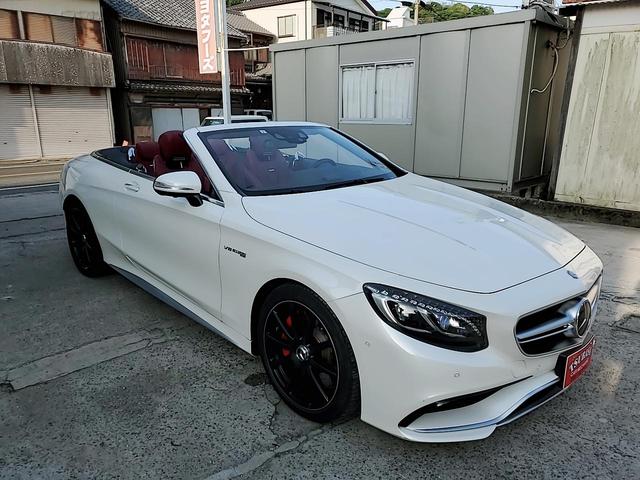 S63 4マチック カブリオレ 赤レザー純正ナビ フルセグ 走行中OK 全方位カメラ LEDヘッドライト 20インチAW(3枚目)