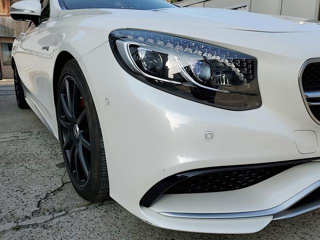 S63 4マチック カブリオレ 赤レザー純正ナビ フルセグ 走行中OK 全方位カメラ LEDヘッドライト 20インチAW(15枚目)