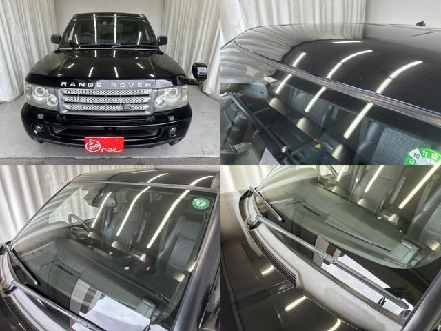 レンジローバースポーツ ４．２　Ｖ８　スーパーチャージド　サンルーフ　パーフォレーション黒革シート　ｈａｒｍａｎ／ｋａｒｄｏｎサウンドシステム　純正ナビ　前席　後席左右シートヒーター　ＥＴＣ　前後ソナー　Ｔタイヤ　純正２０インチＡＷ　ＨＩＤヘッド　ＨＩＤフォ（10枚目）