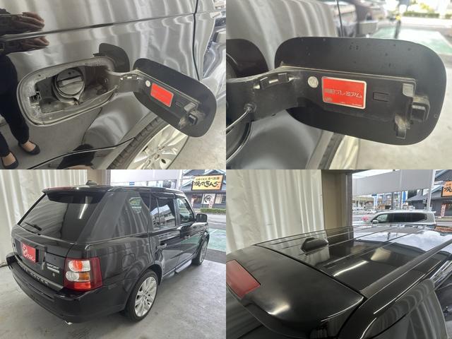 レンジローバースポーツ ４．２　Ｖ８　スーパーチャージド　サンルーフ　パーフォレーション黒革シート　ｈａｒｍａｎ／ｋａｒｄｏｎサウンドシステム　純正ナビ　前席　後席左右シートヒーター　ＥＴＣ　前後ソナー　Ｔタイヤ　純正２０インチＡＷ　ＨＩＤヘッド　ＨＩＤフォ（22枚目）