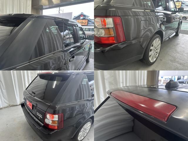 レンジローバースポーツ ４．２　Ｖ８　スーパーチャージド　サンルーフ　パーフォレーション黒革シート　ｈａｒｍａｎ／ｋａｒｄｏｎサウンドシステム　純正ナビ　前席　後席左右シートヒーター　ＥＴＣ　前後ソナー　Ｔタイヤ　純正２０インチＡＷ　ＨＩＤヘッド　ＨＩＤフォ（23枚目）