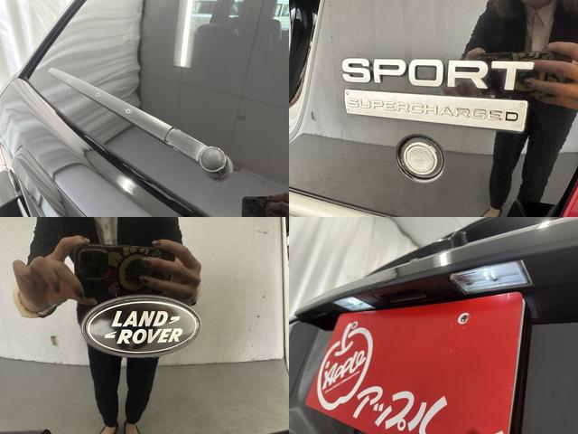 レンジローバースポーツ ４．２　Ｖ８　スーパーチャージド　サンルーフ　パーフォレーション黒革シート　ｈａｒｍａｎ／ｋａｒｄｏｎサウンドシステム　純正ナビ　前席　後席左右シートヒーター　ＥＴＣ　前後ソナー　Ｔタイヤ　純正２０インチＡＷ　ＨＩＤヘッド　ＨＩＤフォ（24枚目）