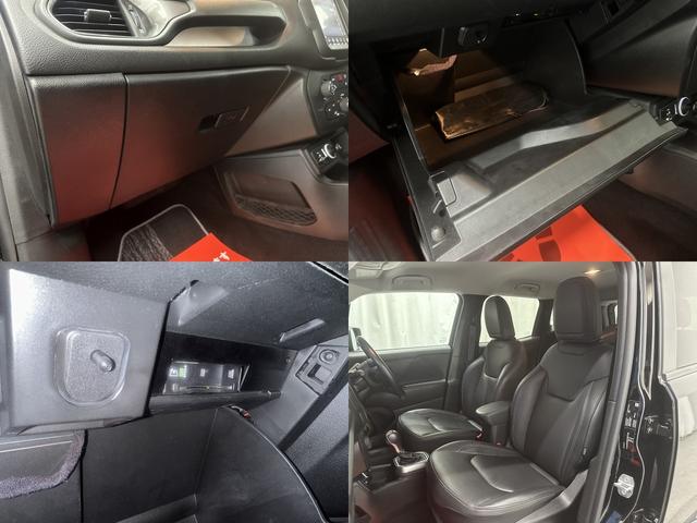 ジープ・レネゲード リミテッド 後期 純正8.4インチナビ フルセグTV USB AUX Bluetooth バックカメラ ビルトインETC2.0 純正前後ドラレコ 駐車モード付 スマートキー2コ タイヤ溝4本9mm ユーザー買取(50枚目)