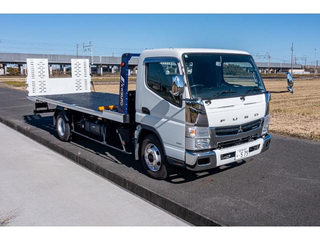 キャンター 　積載車　タイヤ固縛　サイドアオリ開閉　ラジコン　バックカメラ　最大積載量３０００ｋｇ　キーレス　極東フラトップ　レッカー（11枚目）