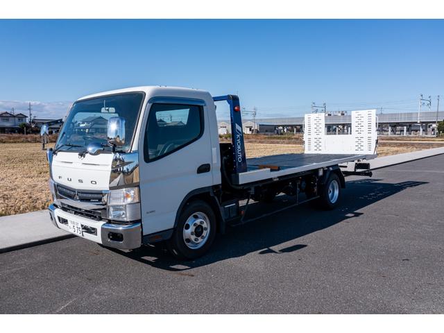 キャンター 　積載車　タイヤ固縛　サイドアオリ開閉　ラジコン　バックカメラ　最大積載量３０００ｋｇ　キーレス　極東フラトップ　レッカー（28枚目）