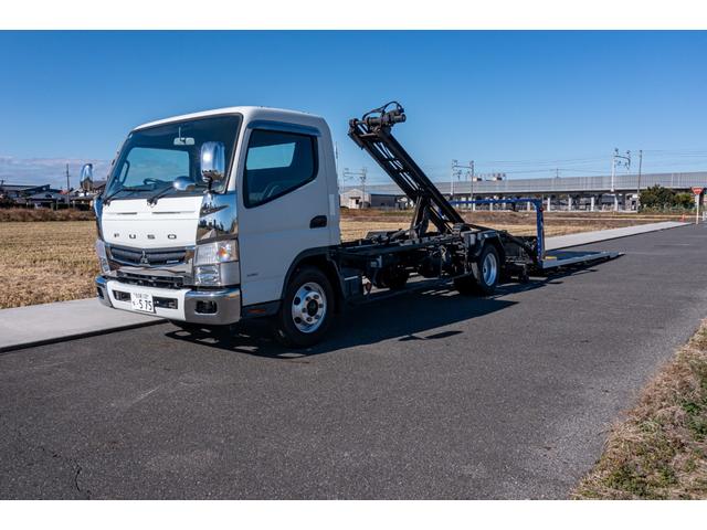 キャンター 　積載車　タイヤ固縛　サイドアオリ開閉　ラジコン　バックカメラ　最大積載量３０００ｋｇ　キーレス　極東フラトップ　レッカー（39枚目）