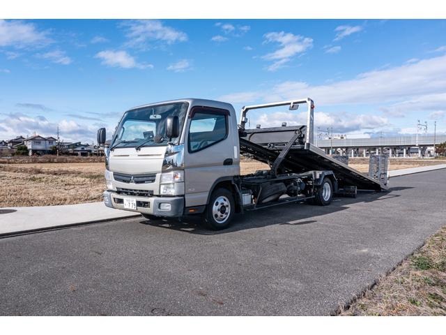 キャンター 　積載車　タイヤ固縛　サイドアオリ開閉　ラジコン　バックカメラ　最大積載量２０００ｋｇ　キーレス　極東フラトップ　レッカー（31枚目）