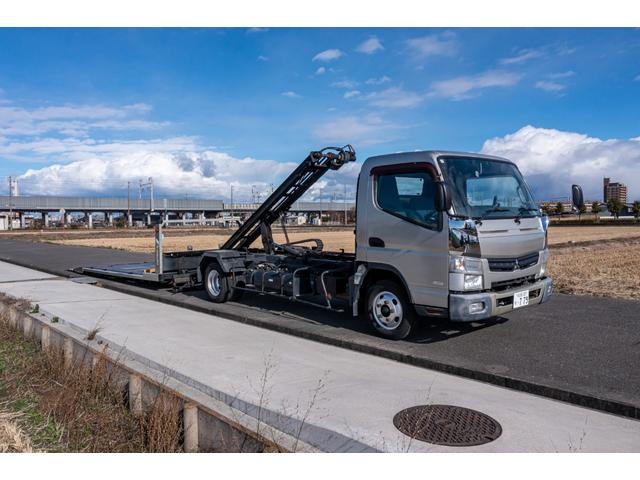 キャンター 　積載車　タイヤ固縛　サイドアオリ開閉　ラジコン　バックカメラ　最大積載量２０００ｋｇ　キーレス　極東フラトップ　レッカー（32枚目）