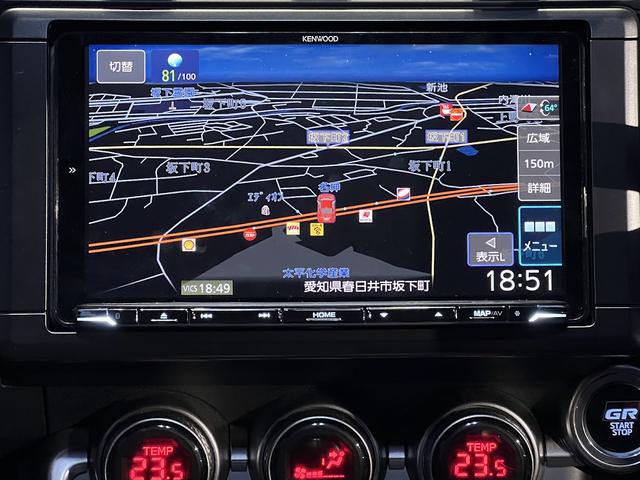 ＧＲ８６ ＲＺ　６速ＭＴ／ＫＥＮＷＯＯＤ９インチナビ／ＡＩＲＦＯＲＣＥエアサスペンションキット／ＫＵＨＬ製フルバンパー／ＤＤＲ１９インチアルミホイール／クルーズコントロール／ＬＥＤヘッドライト／シートヒーター／（3枚目）