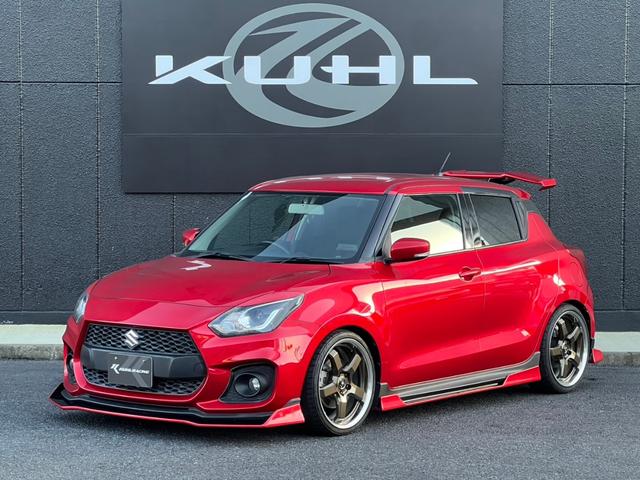 スイフトスポーツ ベースグレード ユーザー買取車/KUHLフルカスタムコンプリート/KUHLエアロ6点(フロント,サイド,リア,GTウィング,アイライン)/KUHL4テールスラッシュマフラー/VERZ18インチホイール/TEIN車高調(2枚目)
