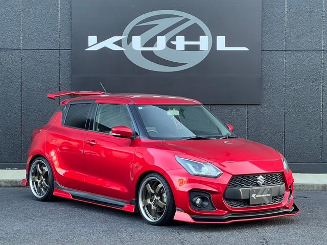 スイフトスポーツ ベースグレード ユーザー買取車/KUHLフルカスタムコンプリート/KUHLエアロ6点(フロント,サイド,リア,GTウィング,アイライン)/KUHL4テールスラッシュマフラー/VERZ18インチホイール/TEIN車高調(11枚目)