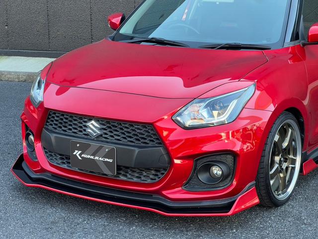 スイフトスポーツ ベースグレード ユーザー買取車/KUHLフルカスタムコンプリート/KUHLエアロ6点(フロント,サイド,リア,GTウィング,アイライン)/KUHL4テールスラッシュマフラー/VERZ18インチホイール/TEIN車高調(13枚目)