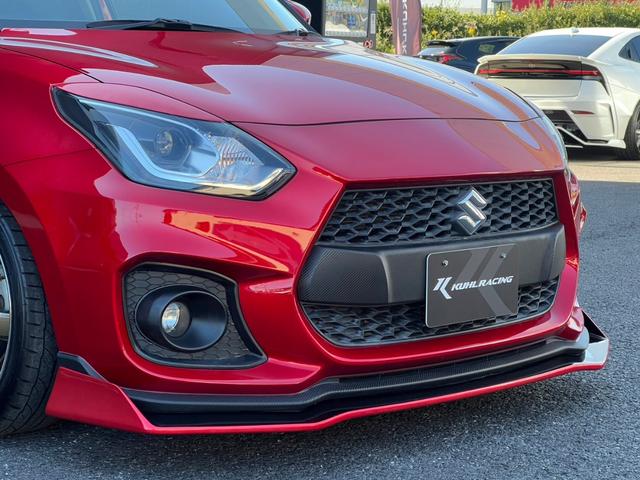 スイフトスポーツ ベースグレード ユーザー買取車/KUHLフルカスタムコンプリート/KUHLエアロ6点(フロント,サイド,リア,GTウィング,アイライン)/KUHL4テールスラッシュマフラー/VERZ18インチホイール/TEIN車高調(14枚目)