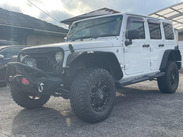 ジープ・ラングラーアンリミテッド サハラ Rugged Ridgeアイアンバンパー JAOS2インチリフトアップ キット FUEL17インチアルミ オーバーフェンダー ナビ フルセグTV バック・サイドカメラ ETC 純正サブウーハー(41枚目)