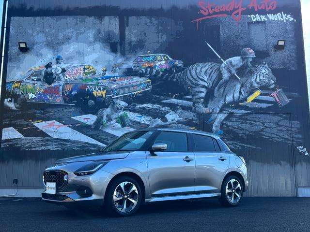 スイフト ハイブリッドMZ メーカー保証継承 純正ディスプレイオーディオ LEDヘッドライト LEDフォグ セーフティサポート 電動パーキング ブレーキホールド 前席シートヒーター BSM 純正16インチAW USBソケット(2枚目)