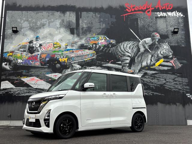 ルークス ハイウェイスター　Ｘ　自社レンタアップ車両　１年保証付　社外ナビ　フルセグＴＶ　全周囲モニター　ＥＴＣ　パワースライドドア　ＬＥＤヘッドライト　ＬＥＤフォグ　エマージェンシーブレーキ　ハイビームアシスト　インテリキー２個（2枚目）