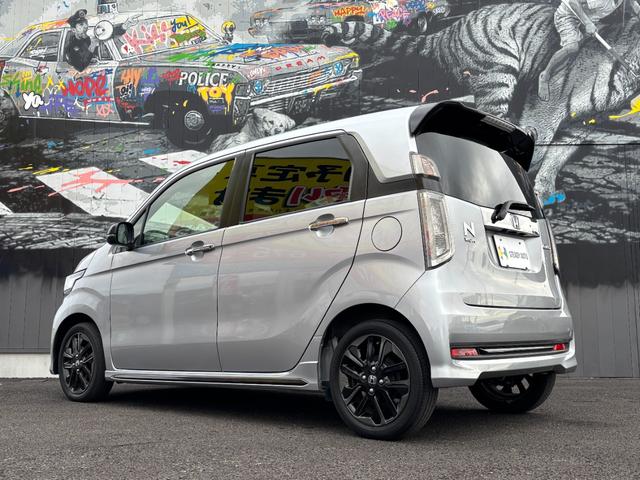 Ｎ－ＷＧＮカスタム Ｇ　ターボＳＳ２トーンカラースタイルパッケージＩＩ　１年保証付　純正ナビ　リアカメラ　ＥＴＣ　前後ドラレコ　フルセグＴＶ　クルーズコントロール　ＨＩＤヘッド　ＬＥＤフォグ　純正１５インチＡＷ　合皮コンビシート　前席シートヒーター　スマートキー２個（9枚目）