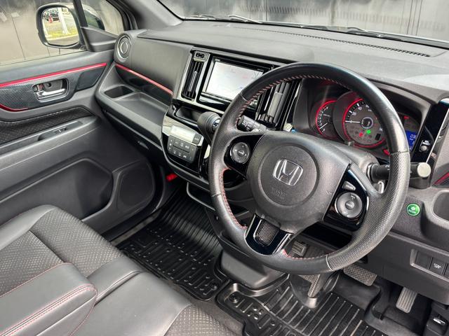 Ｎ－ＷＧＮカスタム Ｇ　ターボＳＳ２トーンカラースタイルパッケージＩＩ　１年保証付　純正ナビ　リアカメラ　ＥＴＣ　前後ドラレコ　フルセグＴＶ　クルーズコントロール　ＨＩＤヘッド　ＬＥＤフォグ　純正１５インチＡＷ　合皮コンビシート　前席シートヒーター　スマートキー２個（55枚目）