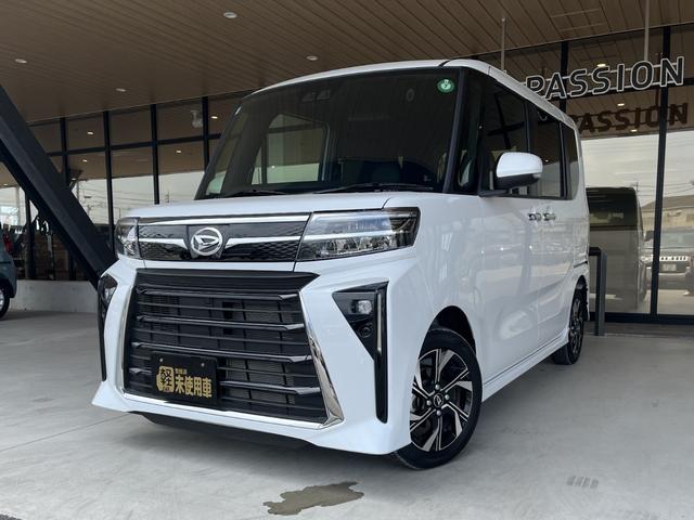 タント カスタムＸ　車検９年１２月　両側電動スライドドア　衝突被害軽減ブレーキ　コーナーセンサー　スマートキー　シートヒーター　アイドリングストップ　バックカメラ　アルミホイール　ＬＥＤヘッドライト　電動格納ドアミラー（3枚目）