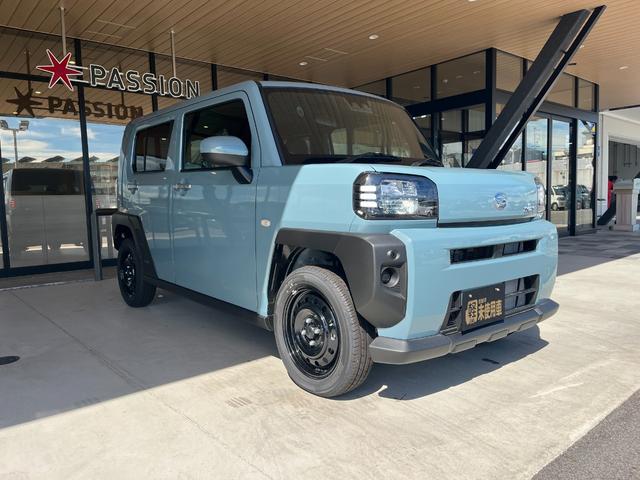 タフト Ｘ　届出済未使用車　衝突被害軽減ブレーキ　コーナーセンサー　スマートキー　バックカメラ　アイドリングストップ　電動格納ドアミラー　オートエアコン　ＬＥＤヘッドライト　横滑り防止機能　光軸調整機能（7枚目）