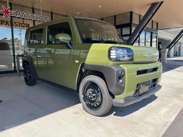 タフト Ｘ　届出済未使用車　衝突被害軽減ブレーキ　コーナーセンサー　スマートキー　バックカメラ　アイドリングストップ　電動格納ドアミラー　オートエアコン　ＬＥＤヘッドライト　横滑り防止機能　光軸調整機能（7枚目）