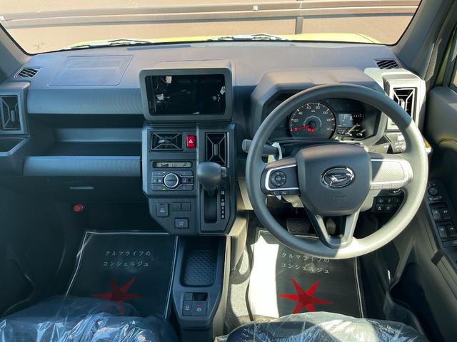 タフト Ｘ　届出済未使用車　衝突被害軽減ブレーキ　コーナーセンサー　スマートキー　バックカメラ　アイドリングストップ　電動格納ドアミラー　オートエアコン　ＬＥＤヘッドライト　横滑り防止機能　光軸調整機能（12枚目）