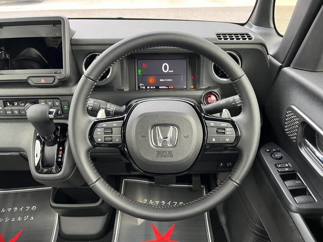 Ｎ－ＢＯＸカスタム ターボ　届出済未使用車　両側電動スライドドア　スマートキー　衝突被害軽減ブレーキ　電動格納ドアミラー　ＬＥＤヘッドライト　シートヒーター　バックカメラ　アルミホイール　ベンチシート　コーナーセンサー（15枚目）