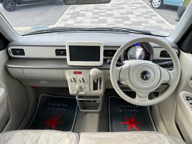 アルトラパン ハイブリッドＧ　新型車両　衝突被害軽減ブレーキ　コーナーセンサー　スマートキー　アイドリングストップ　シートヒーター　電動格納ドアミラー　マニュアルエアコン　パワーウインドウ　ベンチシート　横滑り防止機能（12枚目）
