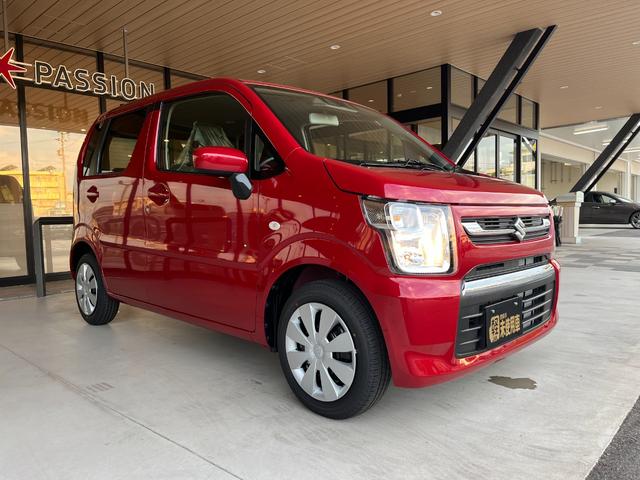 ワゴンR FX 届出済未使用車 衝突被害軽減ブレーキ コーナーセンサー スマートキー シートヒーター 電動格納ドアミラー セキュリティアラーム 横滑り防止機能 ベンチシート オートエアコン パワーウインドウ(7枚目)