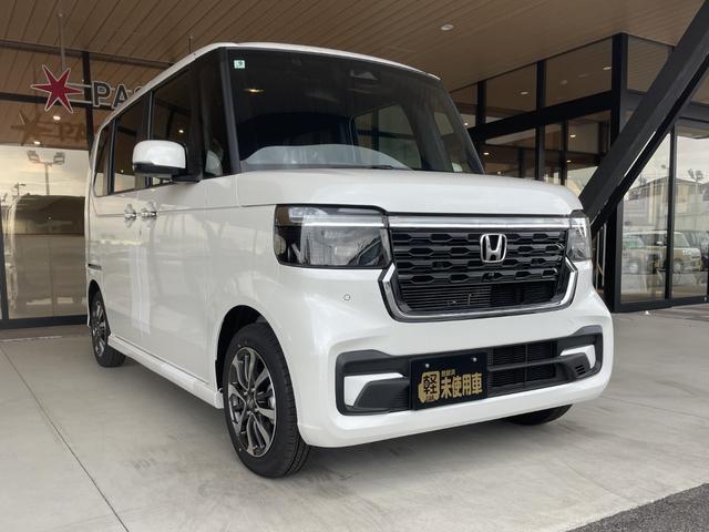 N-BOXカスタム ベースグレード 届出済未使用車 片側電動スライドドア スマートキー 衝突被害軽減ブレーキ 電動格納ドアミラー LEDヘッドライト シートヒーター バックカメラ アルミホイール ベンチシート コーナーセンサー(7枚目)