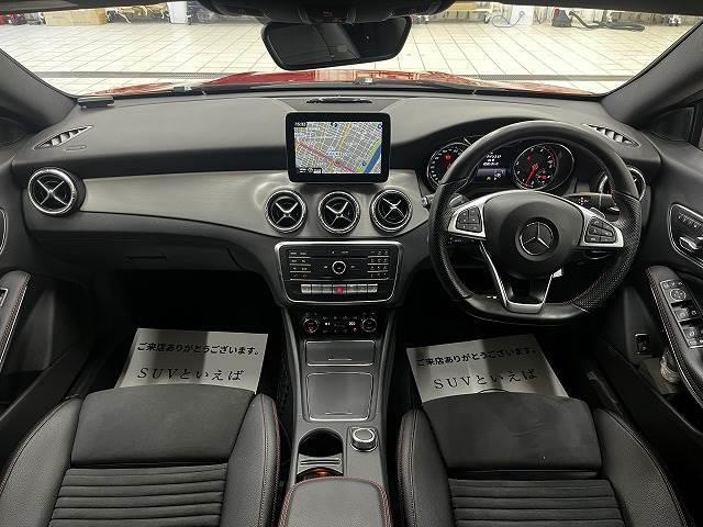 CLA180 スポーツ OBDチェック済 ジュピターレッド 黒革ハーフレザーシート シートヒーター レーダークルーズコントロール メーカー純正ナビ フルセグTV バックモニター パワーシート ブラインドスポットアシストETC(3枚目)