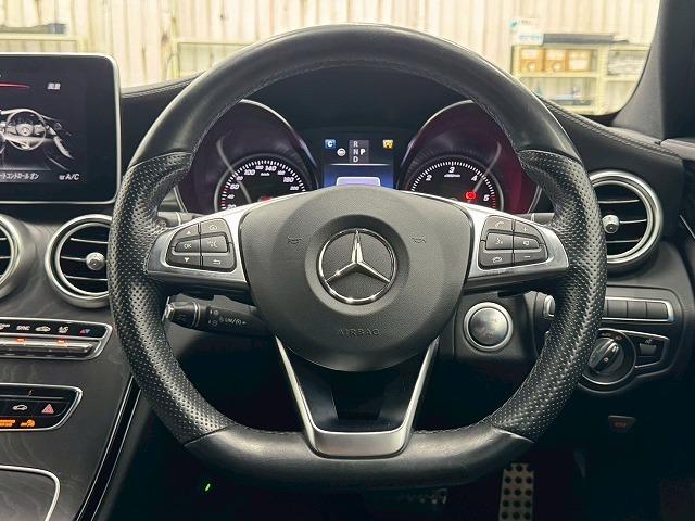 Cクラス C220dアバンギャルド AMGライン フルセグTV/黒革シート/バックカメラ/19inアルミ/レーダーセーフティPKG/シートヒーター/ブラインドスポット/クリアランスソナー/パドルシフト/ドライブレコーダー/シートメモリ/プッシュスター(77枚目)